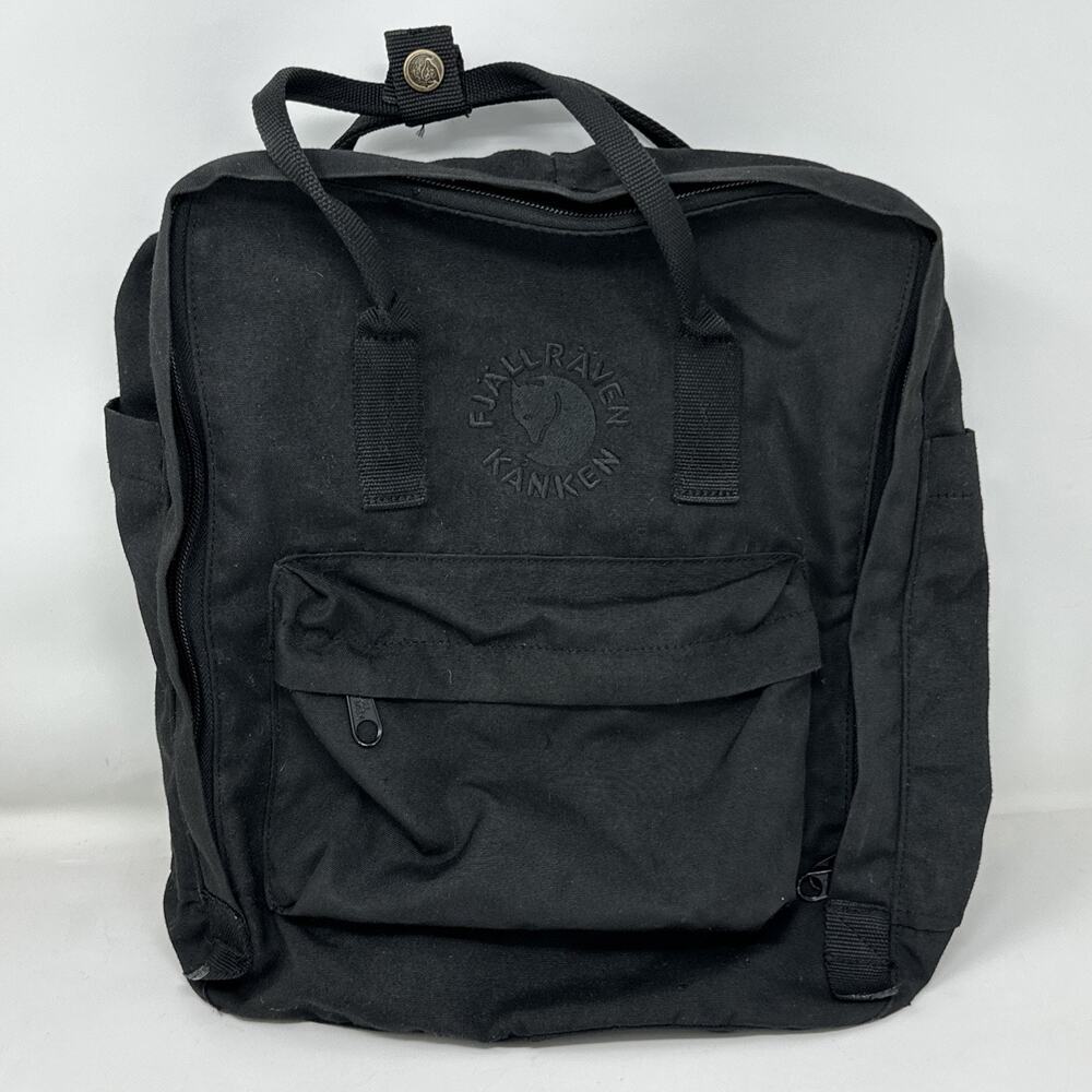 Fjallraven Re-Kanken Backpack Black 23548 Classic School Travel Daypack